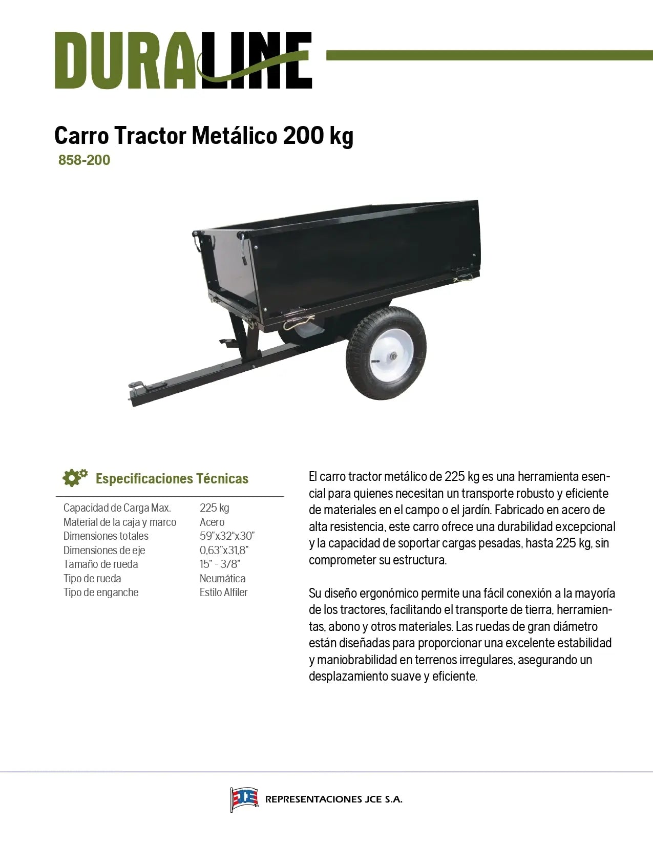 Carro para tractor Duraline Ferretería Forestal