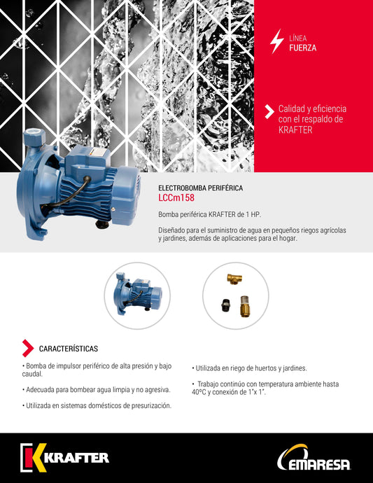 Bomba Centrífuga Krafter CPM158 Ferretería Forestal